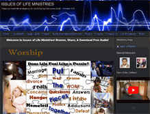 Tablet Screenshot of issuesoflife.org